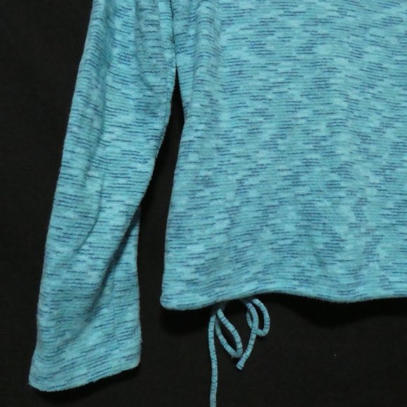 Pullover snowflake turtleneck sweater, drawstring bottom, GUC - Picture 12 of 15